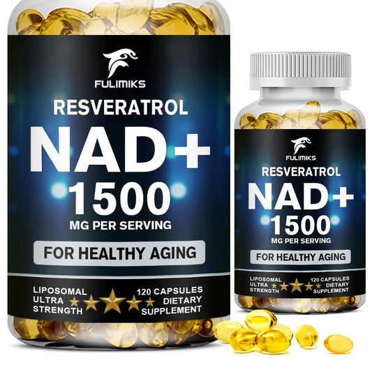 Patapata NAD+ & Resveratrol – Cellular Energy, Anti-Aging & Skin Renewal Formula | 120 Capsules