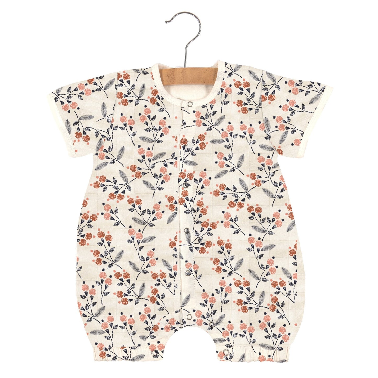 Patapata# Dahlia Floral Bamboo Newcastle Mini Romper