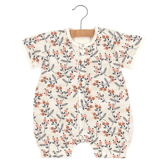 Patapata# Dahlia Floral Bamboo Newcastle Mini Romper