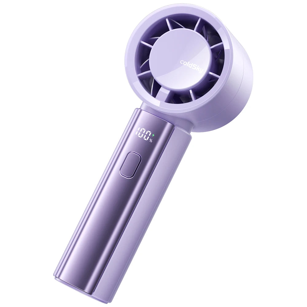 Patapata# ! Handheld Fan Speed 1-100 Adjustable 4000mAh Rechargeable Mini Fan With Digital Display Small Portable Fan For Outdoor