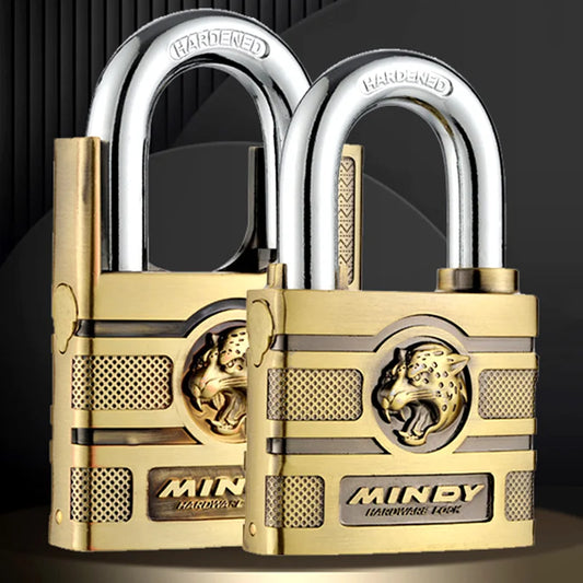 Patapata# ! High Quality Padlock with Key, Classic Style Solid Dormitory Door Lock, Anti-theft Warehouse Iron Big Door Cabinet Outdoor Locks