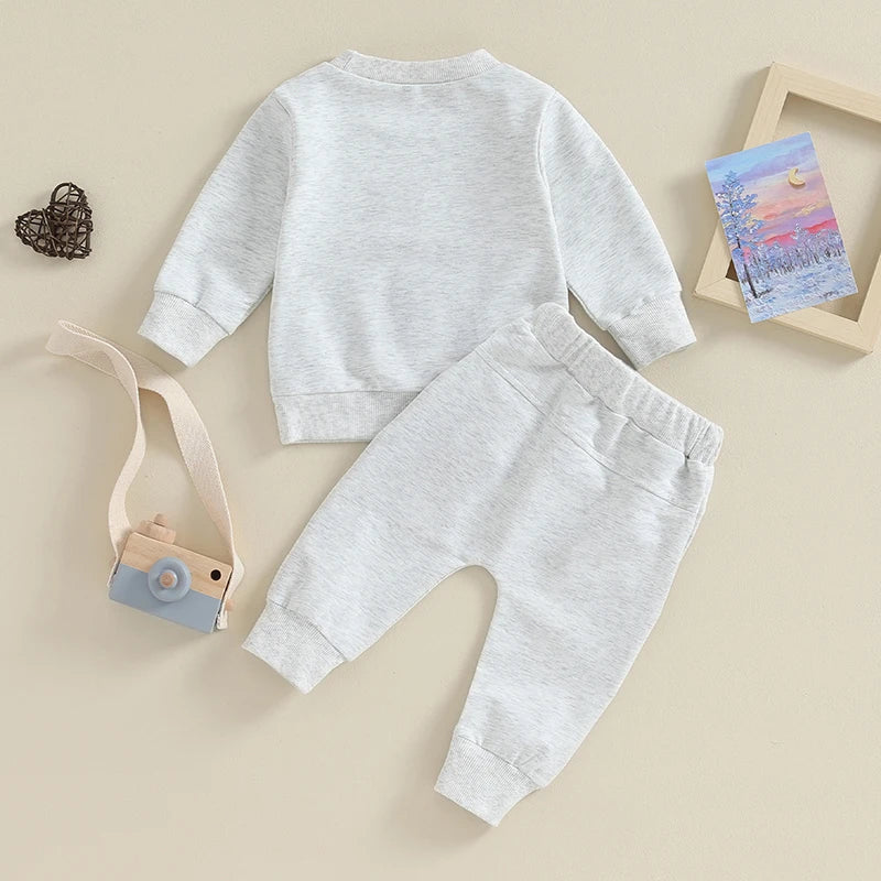Patapata# ! Big Brother Little Brother Matching Outfit Toddler Baby Boy Long Sleeve Sweatshirt Pants Set Fall Clothes