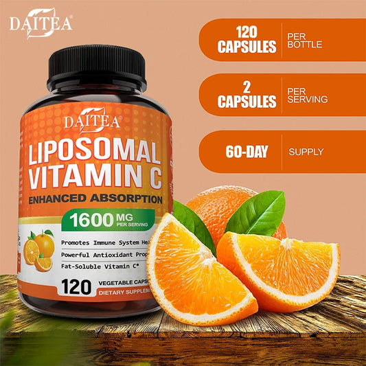Patapata Liposomal Vitamin C Capsules – Immune Support & Cellular Health Booster | 120 High-Absorption Capsules