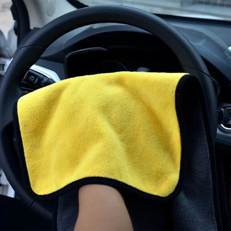 Patapata# ! 1/2/6PCS Car cleaning towels, car washing and drying cloths, microfiber towels, care face cloths, car beauty accessories