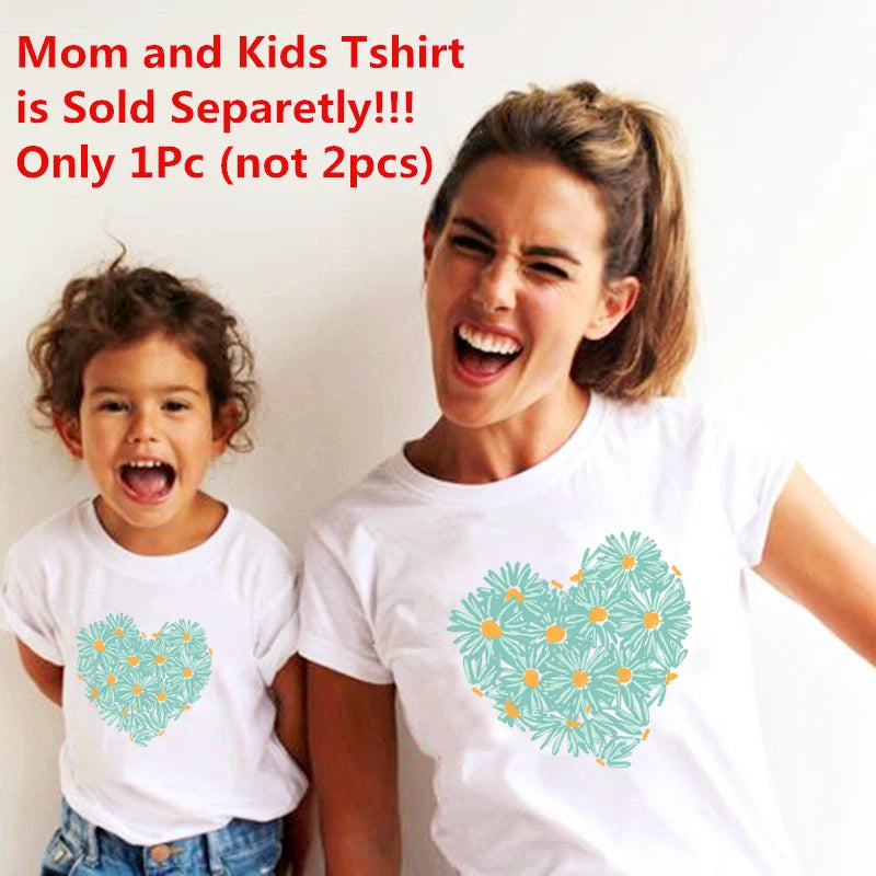 Patapata# Matching Family T-Shirts – Mama & Mini Rainbow Tee (Fast USA Shipping)