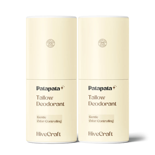 Patapata# ! 2 Pack Natural Tallow Deodorant Stick