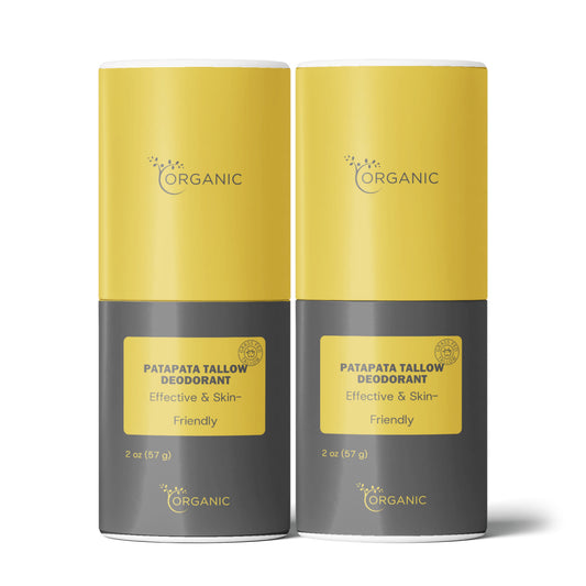 Patapata# ! 2 Pack Natural Tallow Deodorant Stick