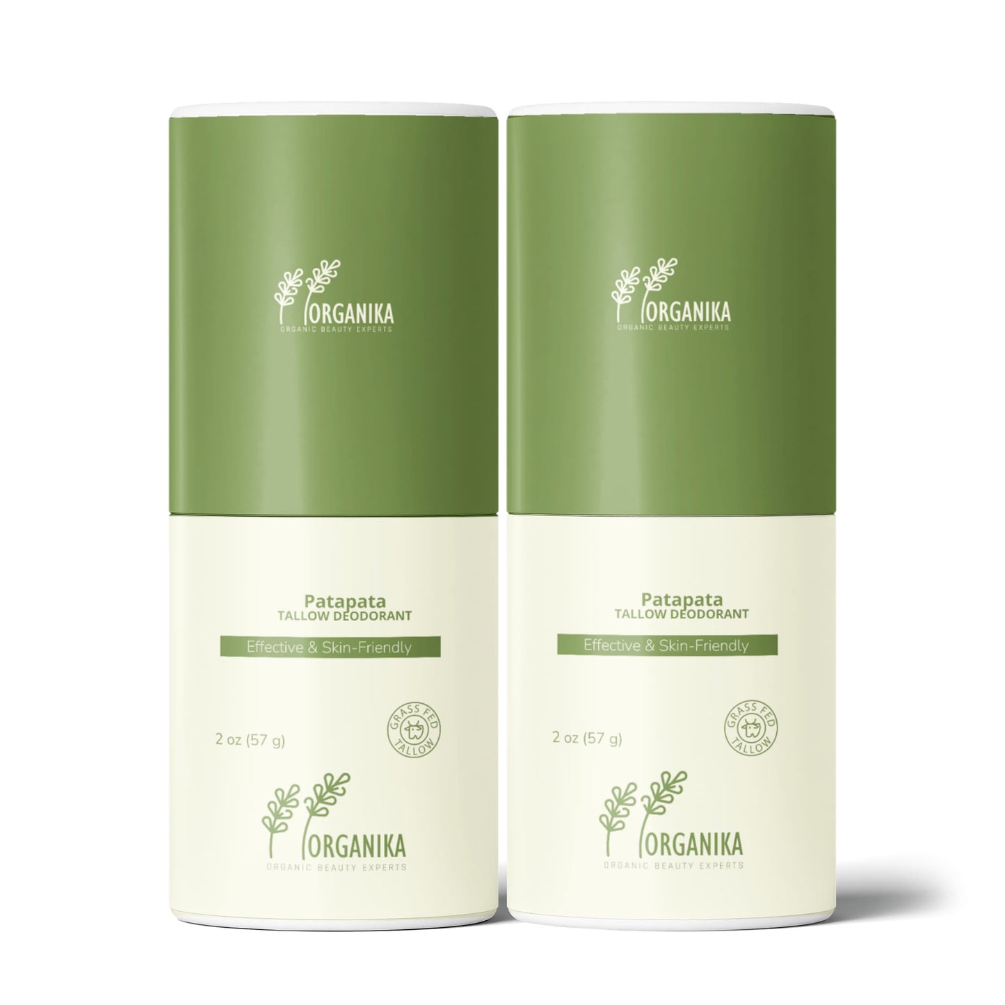 Patapata# ! 2 Pack Natural Tallow Deodorant Stick