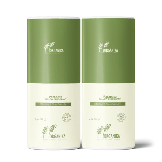 Patapata# ! 2 Pack Natural Tallow Deodorant Stick