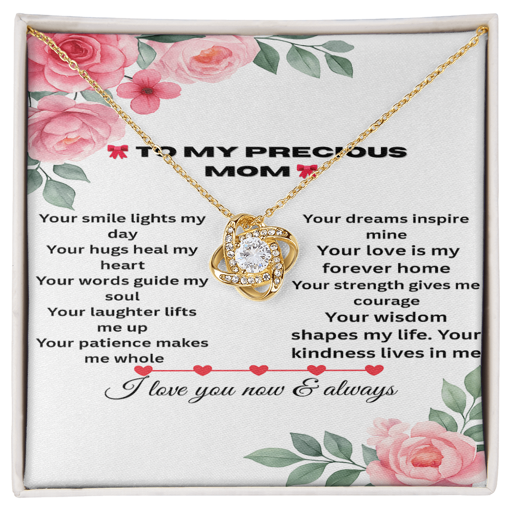 Patapata# ! Love Knot Necklace (Yellow  & White Gold Variants )