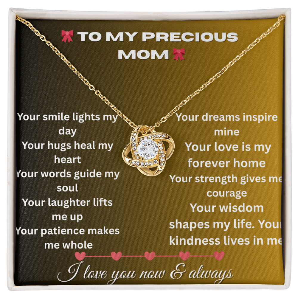 Patapata# ! Love Knot Necklace (Yellow  & White Gold Variants )6