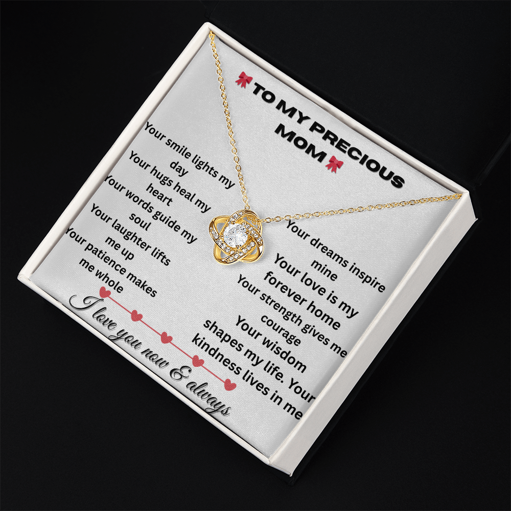 Patapata# ! Love Knot Necklace (Yellow  & White Gold Variants )2