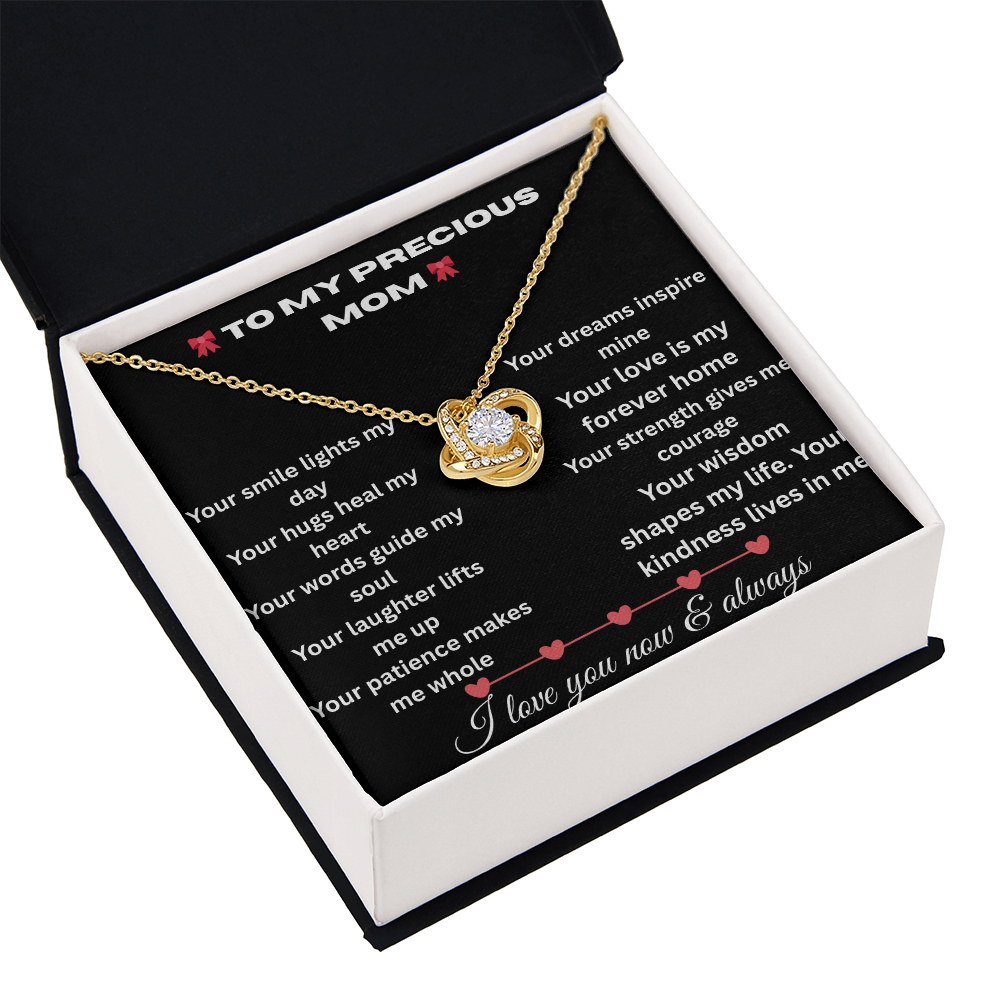 Patapata# ! Love Knot Necklace (Yellow  & White Gold Variants )3