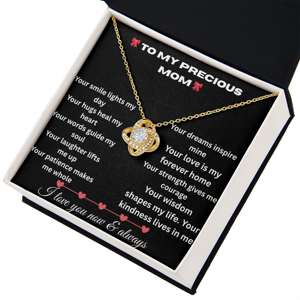 Patapata# ! Love Knot Necklace (Yellow  & White Gold Variants )3