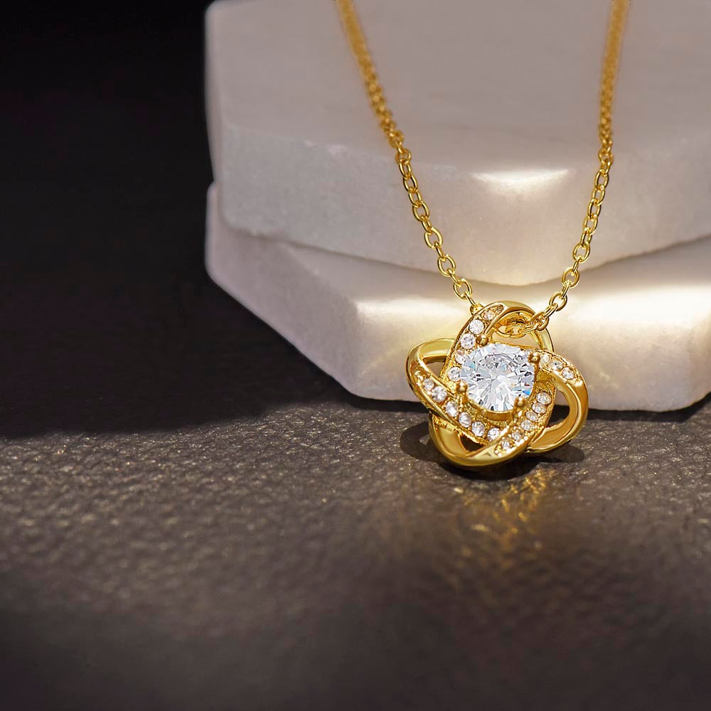 Patapata# ! Love Knot Necklace (Yellow  & White Gold Variants )3