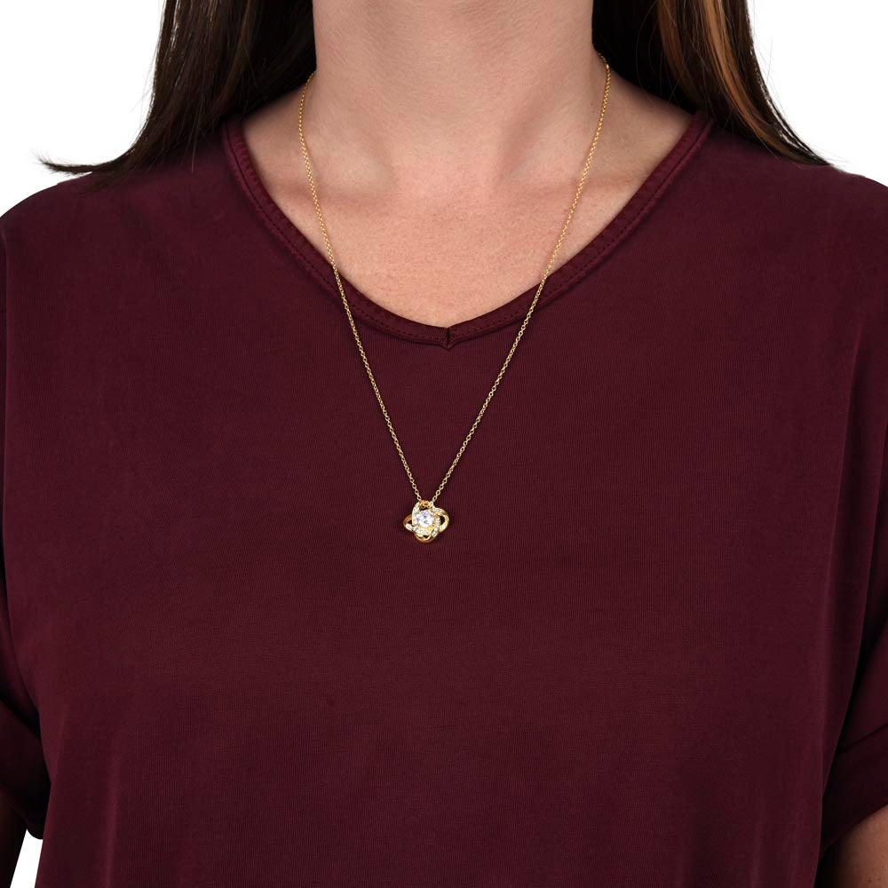 Patapata# ! Love Knot Necklace (Yellow & White Gold Variants) 4