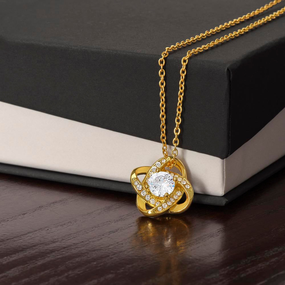 Patapata# ! Love Knot Necklace (Yellow  & White Gold Variants )3