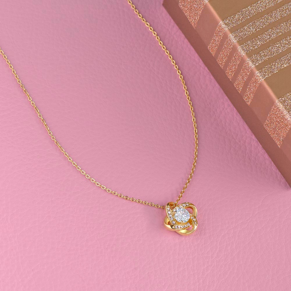 Patapata# ! Love Knot Necklace (Yellow  & White Gold Variants )3