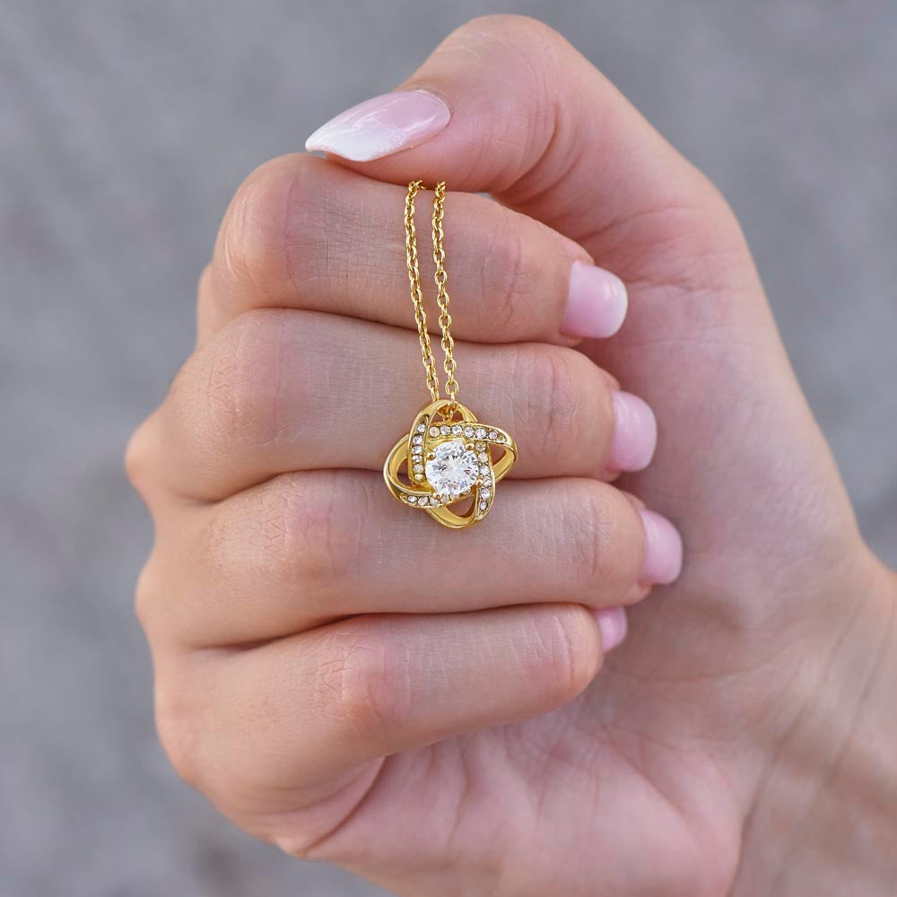 Patapata# ! Love Knot Necklace (Yellow  & White Gold Variants )2