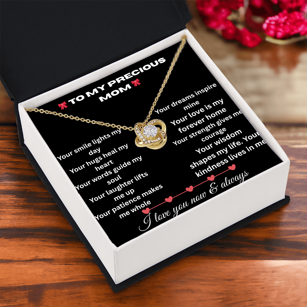 Patapata# ! Love Knot Necklace (Yellow  & White Gold Variants )3