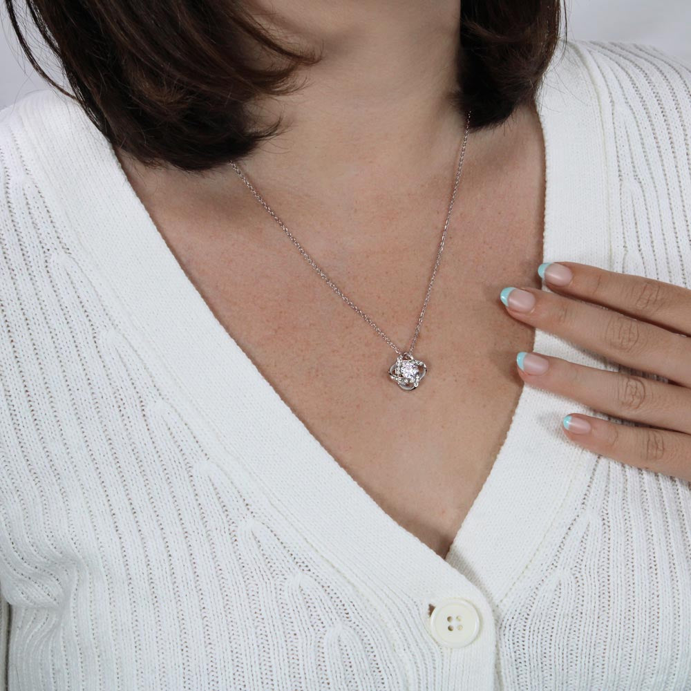 Patapata# ! Love Knot Necklace (Yellow  & White Gold Variants )4
