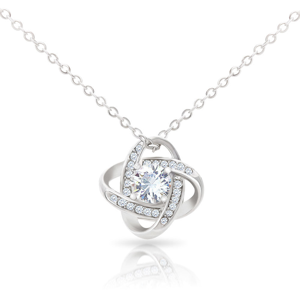 Patapata# ! Love Knot Necklace (Yellow  & White Gold Variants )5