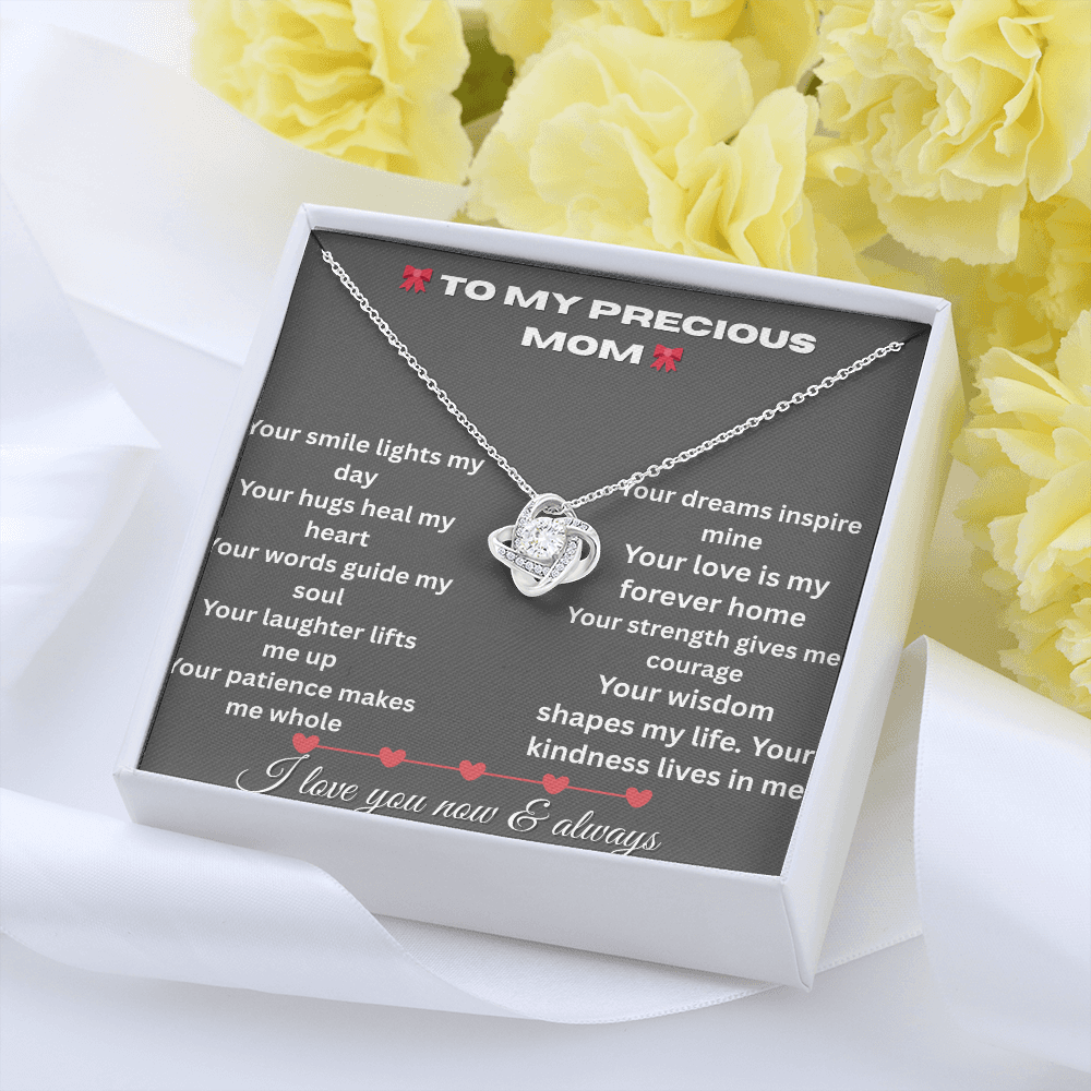 Patapata# ! Love Knot Necklace (Yellow  & White Gold Variants )5