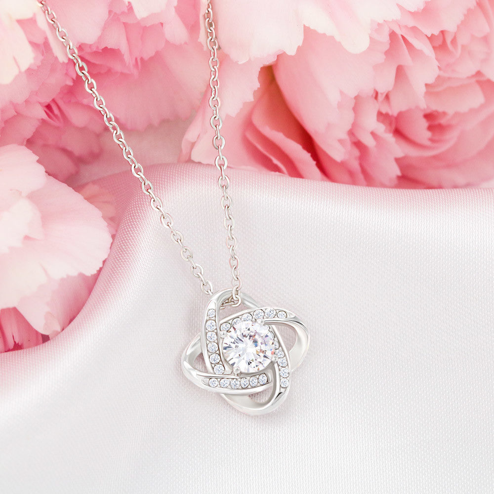 Patapata# ! Love Knot Necklace (Yellow  & White Gold Variants )5