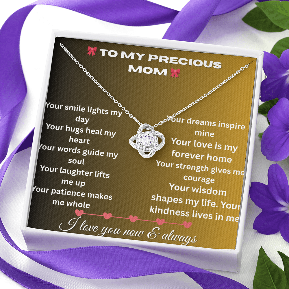 Patapata# ! Love Knot Necklace (Yellow  & White Gold Variants )6