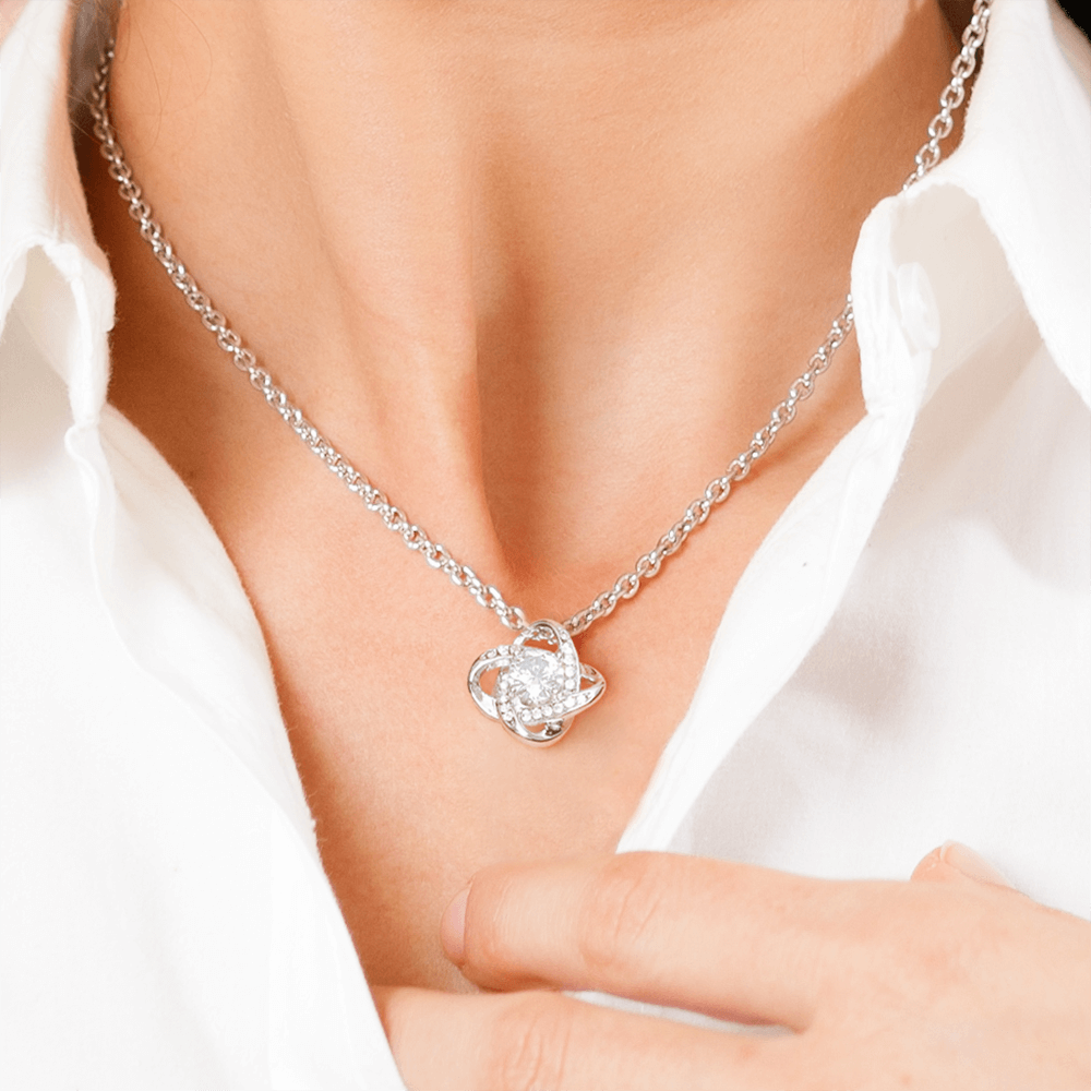 Patapata# ! Love Knot Necklace (Yellow  & White Gold Variants )4