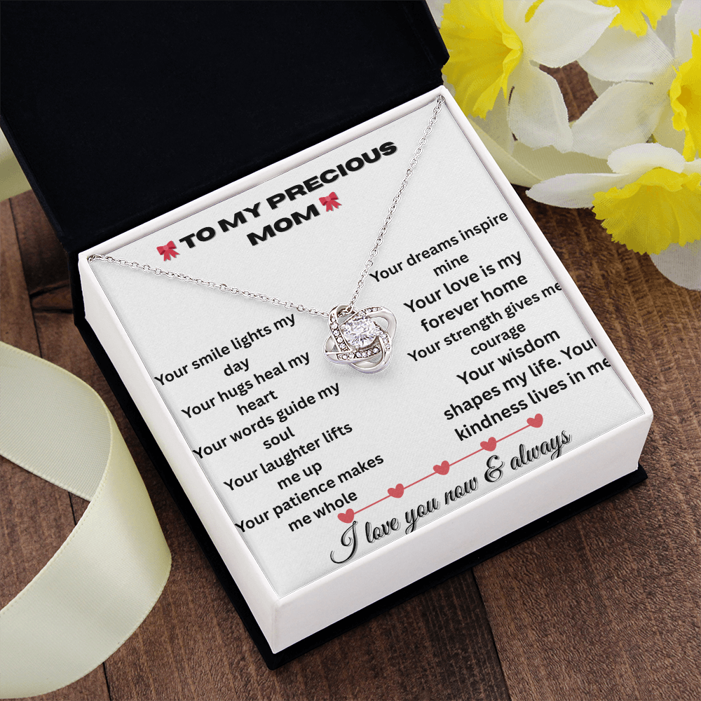 Patapata# ! Love Knot Necklace (Yellow  & White Gold Variants )2