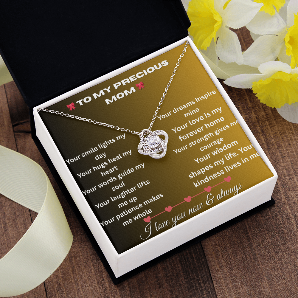 Patapata# ! Love Knot Necklace (Yellow  & White Gold Variants )6