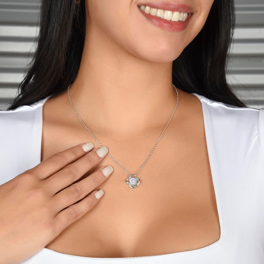 Patapata# ! Love Knot Necklace (Yellow  & White Gold Variants )5