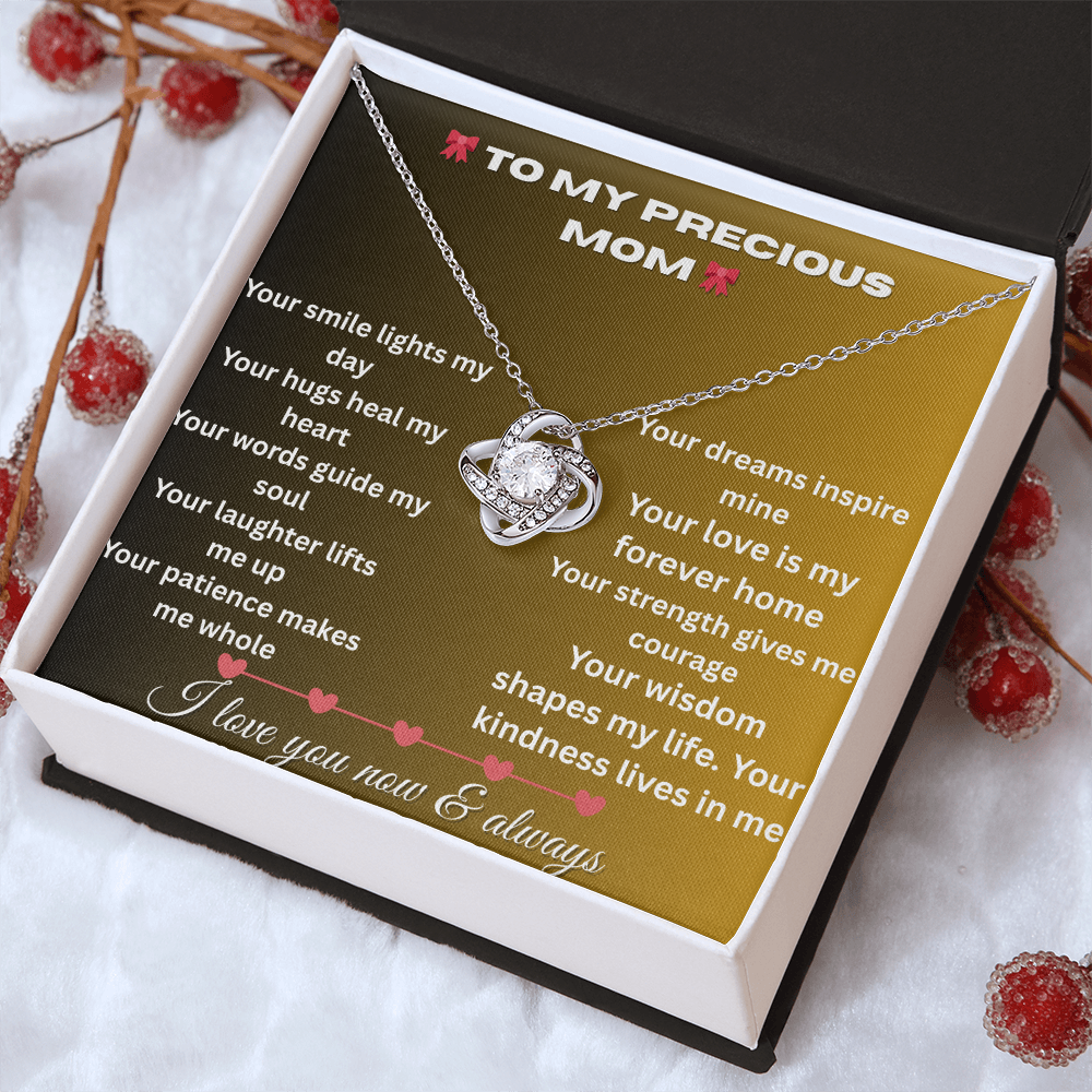 Patapata# ! Love Knot Necklace (Yellow  & White Gold Variants )6