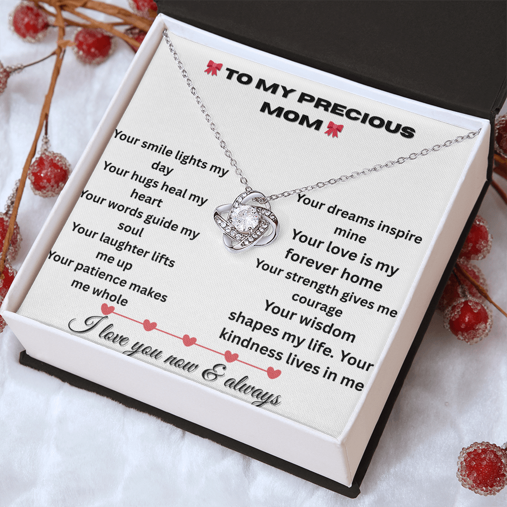 Patapata# ! Love Knot Necklace (Yellow  & White Gold Variants )2