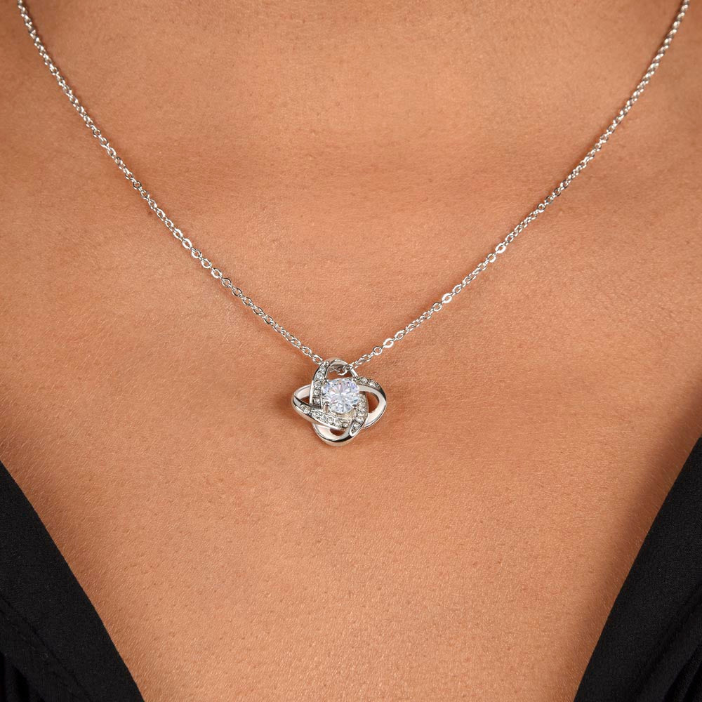 Patapata# ! Love Knot Necklace (Yellow & White Gold Variants) 4