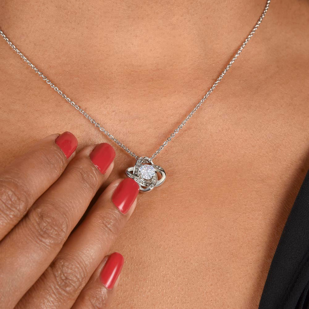 Patapata# ! Love Knot Necklace (Yellow & White Gold Variants) 3