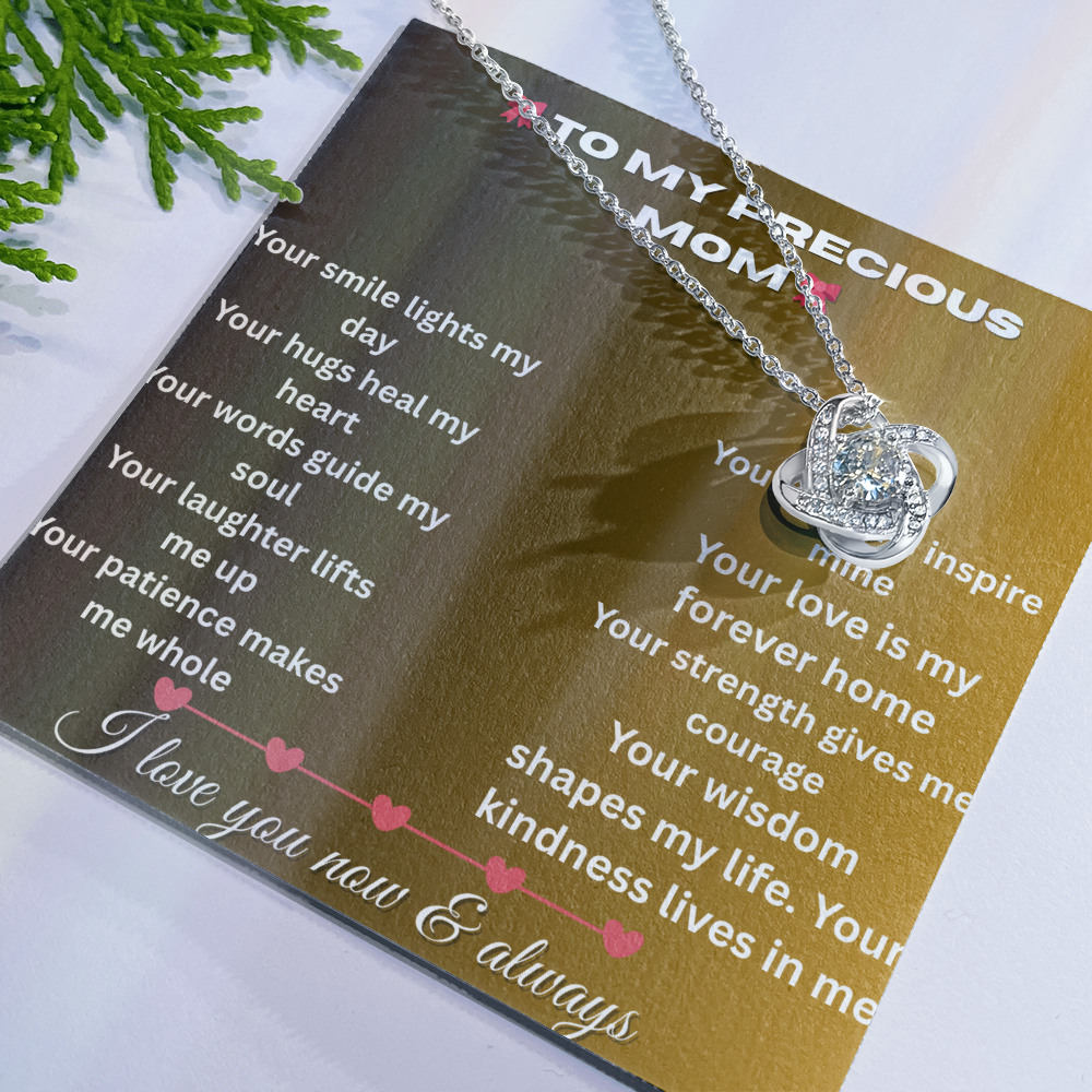 Patapata# ! Love Knot Necklace (Yellow  & White Gold Variants )6