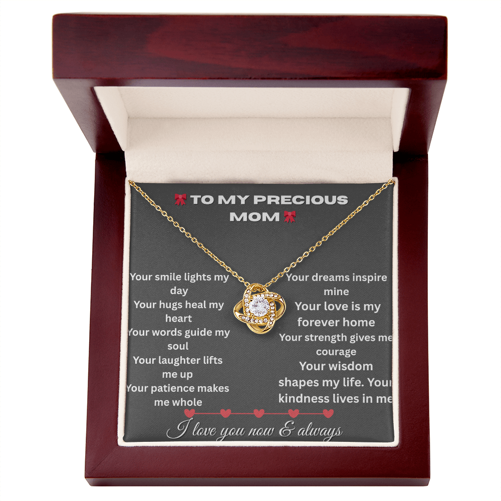 Patapata# ! Love Knot Necklace (Yellow  & White Gold Variants )5