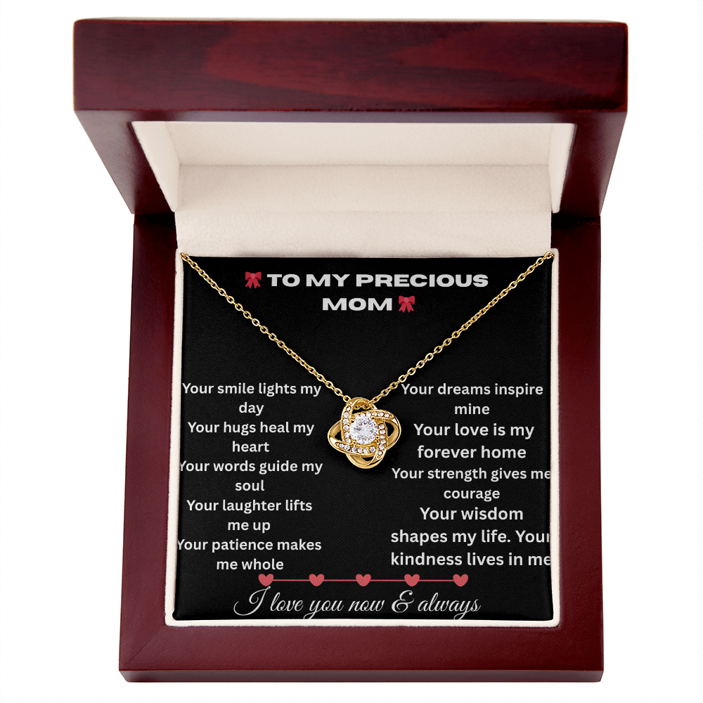 Patapata# ! Love Knot Necklace (Yellow  & White Gold Variants )3