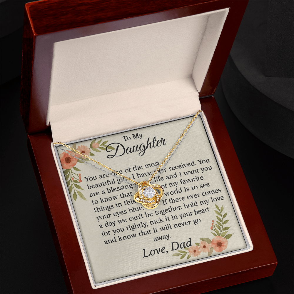 Patapata# ! Love Knot Necklace (Yellow & White Gold Variants) 1