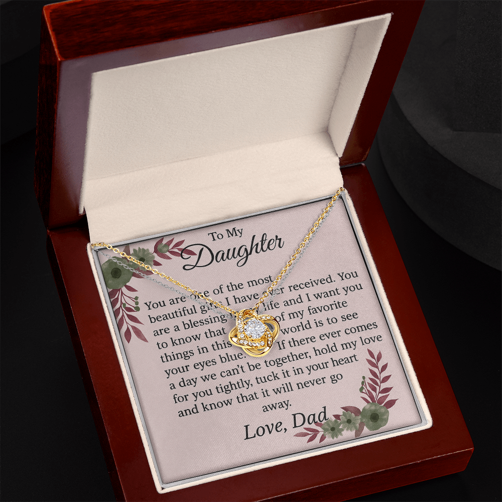 Patapata# ! Love Knot Necklace (Yellow & White Gold Variants) 4