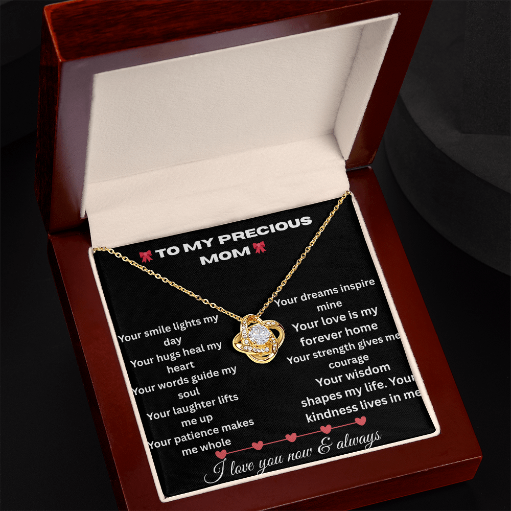 Patapata# ! Love Knot Necklace (Yellow  & White Gold Variants )3