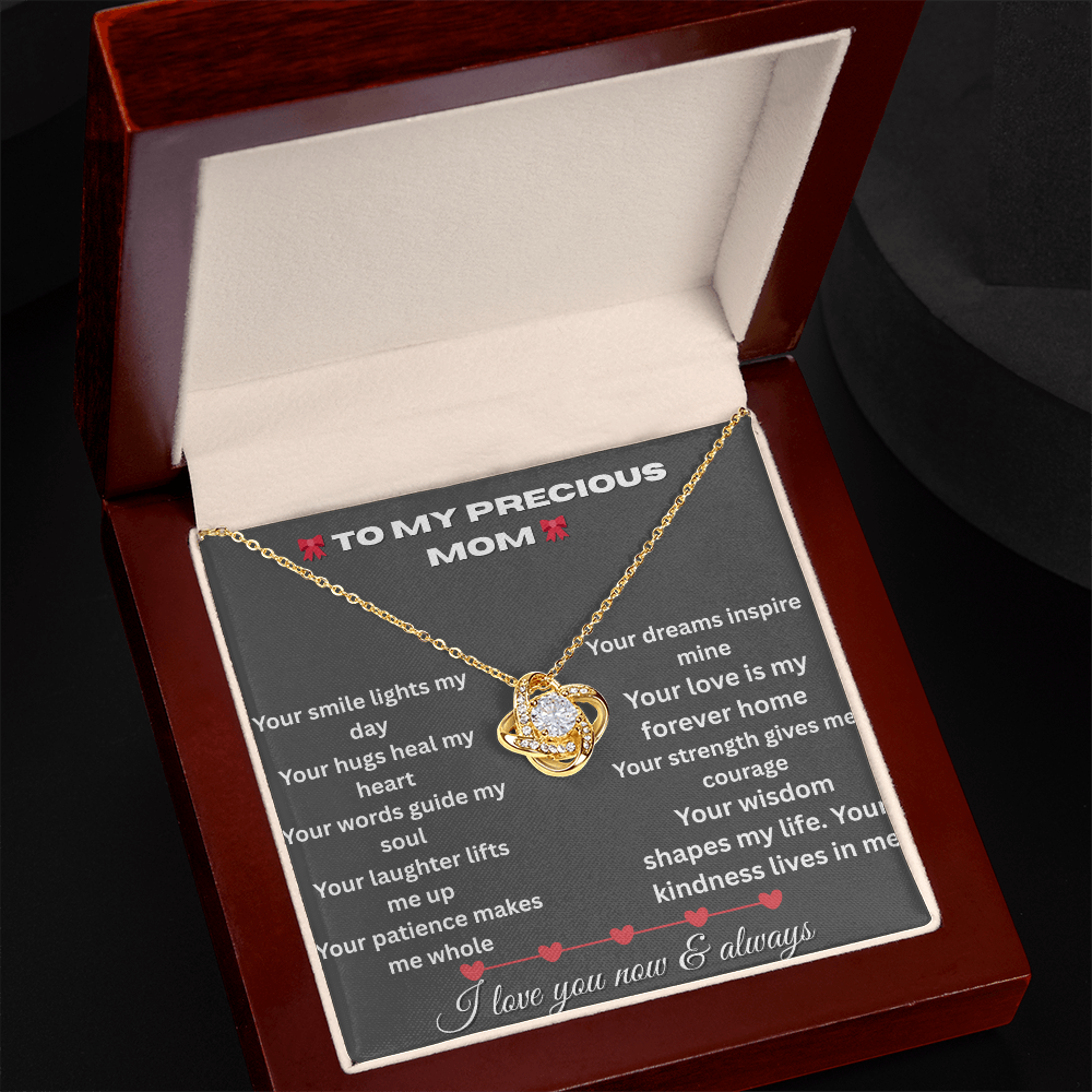 Patapata# ! Love Knot Necklace (Yellow  & White Gold Variants )5