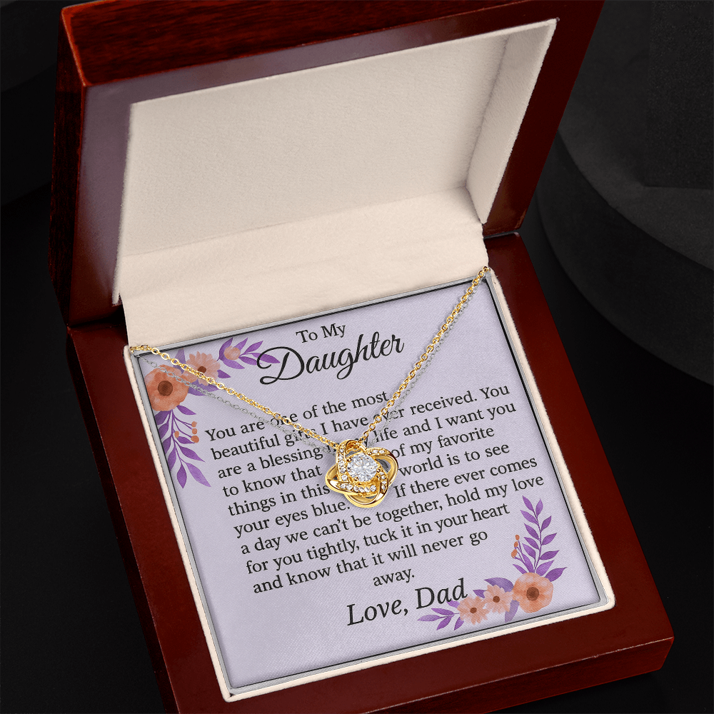 Patapata# ! Love Knot Necklace (Yellow & White Gold Variants) 3