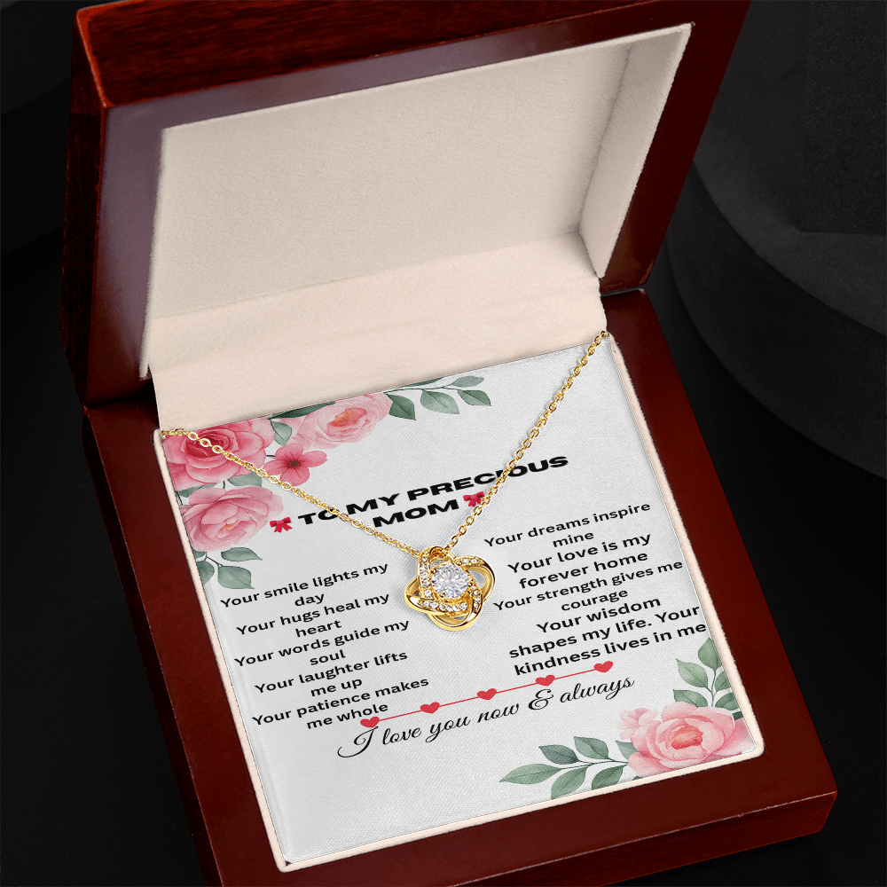 Patapata# ! Love Knot Necklace (Yellow  & White Gold Variants )