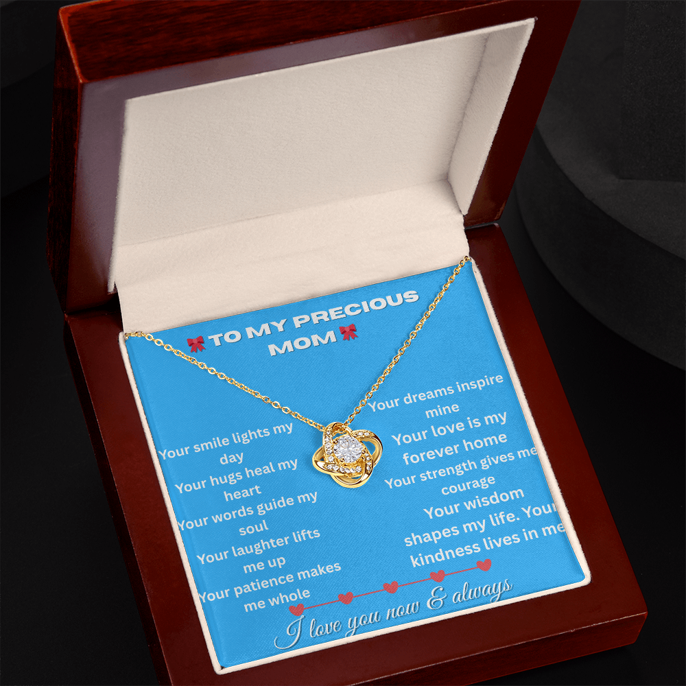 Patapata# ! Love Knot Necklace (Yellow  & White Gold Variants )4