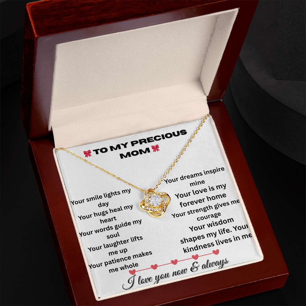 Patapata# ! Love Knot Necklace (Yellow  & White Gold Variants )2