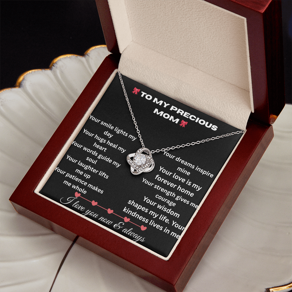 Patapata# ! Love Knot Necklace (Yellow  & White Gold Variants )3