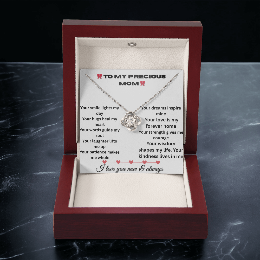 Patapata# ! Love Knot Necklace (Yellow  & White Gold Variants )2